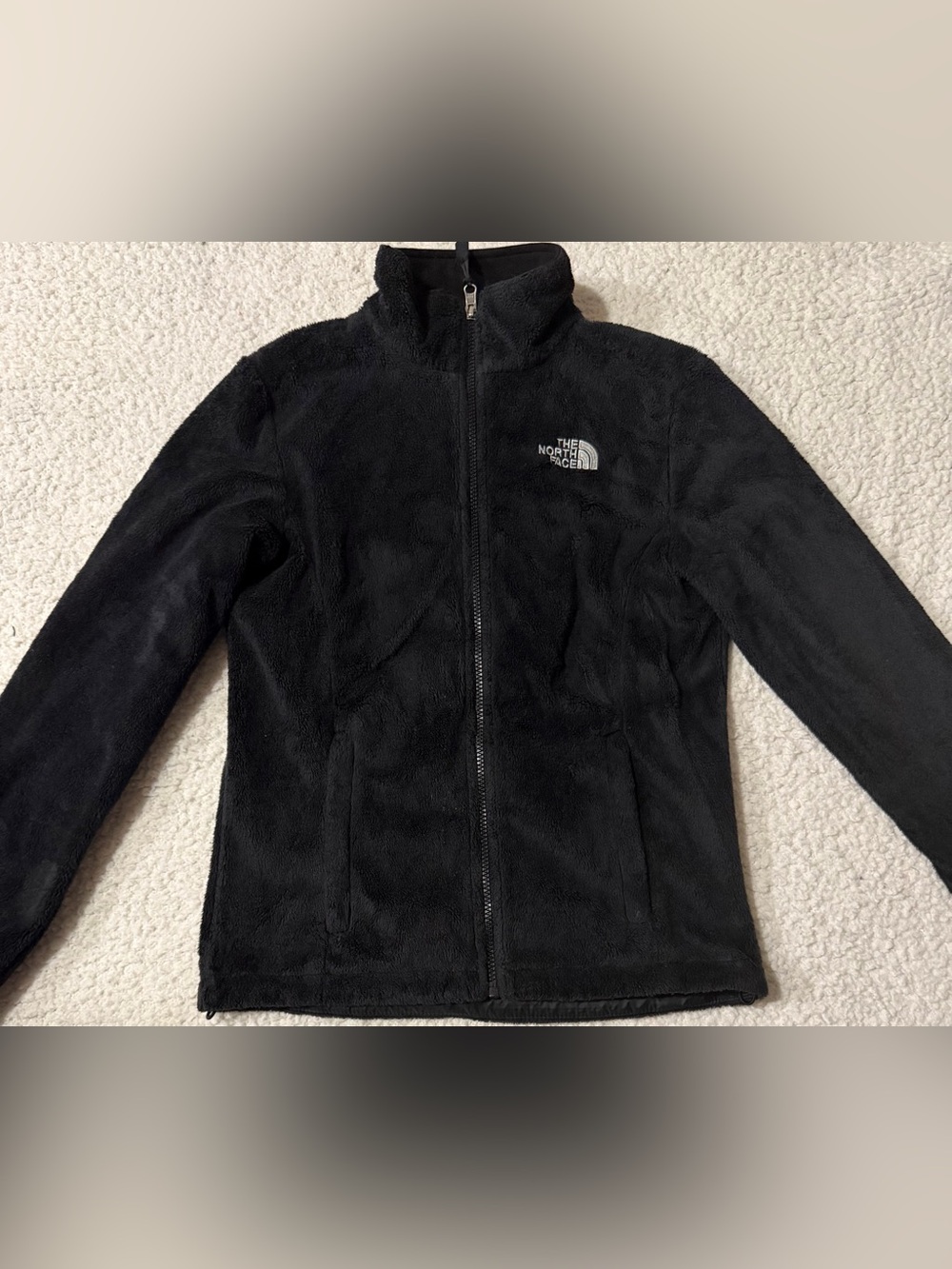 The North Face Women's Black Fleece Jacket - Zip Front Size XS
